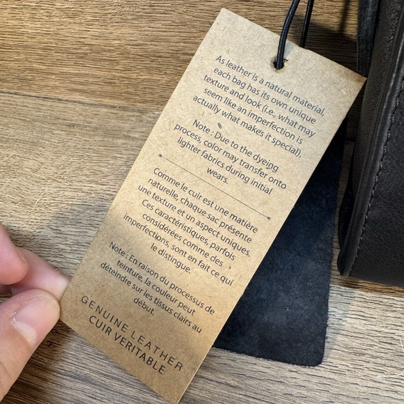 Margot Aiden Wallet On The String Black Leather Crossbody Phone Card Holder - Picture 3 of 10